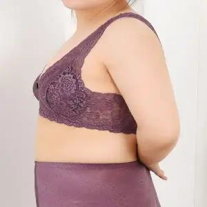 레이스 노와이어 내장캡 스포츠 빅사이즈 B컵브라