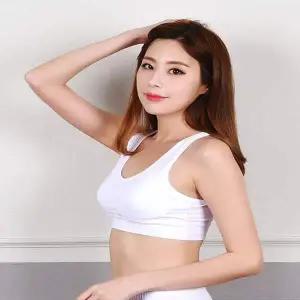 스판 면 원단 망고 스포츠 브라