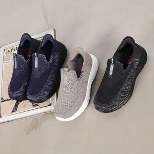 [옷자락]남자 이지핏 매쉬 니트 통기성 슬립온 운동화