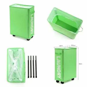 홈앤 ZJW042L5 이동식 틈새 빨래바구니 접이식세탁바구니