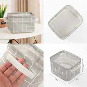 소품정리 UQX056L8 린넨 바구니 서랍 옷장바스켓