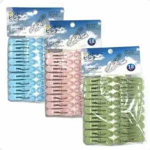 강력 QXL420Z8 고급형 빨래집게 미끄럼방지 다용도 집게 18개입