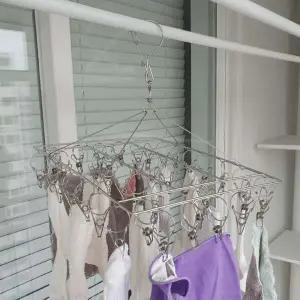 스텐 QEH202Z6 양말 빨래집게 사각 미니건조대 40구