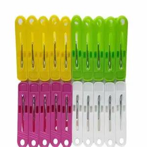 컬러 COT992B7 빨래집게 20P 모자집게 이불집게