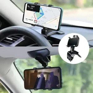 차량용 휴대폰 거치대 360도 회전 선바이저 계기판 차량용품