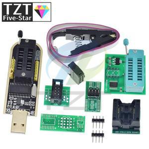TZT EEPROM 플래시 BIOS USB 프로그래머 모듈 93CXX 25CXX 24CXX 용 SOP8  클립 CH341A 24 25 시리즈