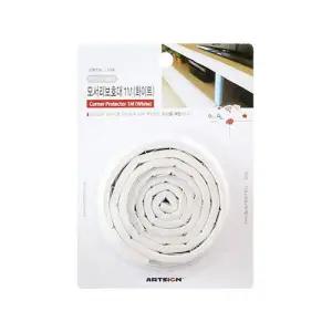 모서리보호대 화이트 3개 9870대 유아안전용품 쇼케이스 유아대 충격대