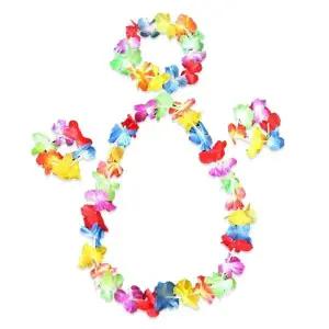 하와이 꽃목걸이 조화 꽃팔찌 화관 웰컴플라워 훌라 하와이안 댄스