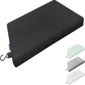 구앤마 미끄럼 방지 샤워 시트 쿠션 욕조 베개 의자 벤치 - 3D 메쉬 후크 포함 노인 임신을 위한 목욕 세척