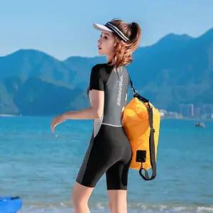 128000273 업 일체형 하프 스윔슈트 여아실내복 여성 아동실내복 비치