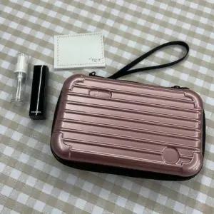 [라일리] Rly 여행용 미니 하드캐리어 파우치 가방 로즈골드 하