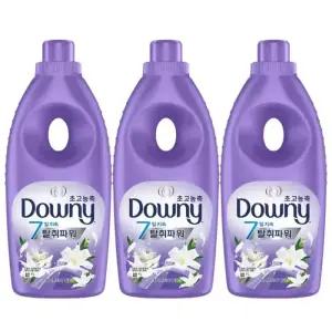 다우니 초고농축 섬유유연제 화이트티와 릴리 본품 1L 3개