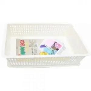 ( )다용도 플라스틱 수납 바구니 대형 정리함 사무용품