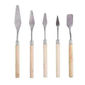 팔레트 DB14OK54 페인팅 아크릴 유화 나이프 5종 미술용 스파츌라 붓