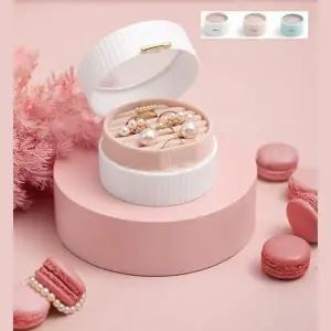 키밍 원형 보석 수납 케이스 액세서리 정리함