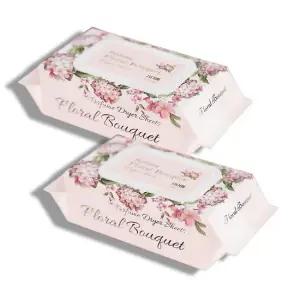 제로플라스틱 고농축 퍼퓸 건조기시트 플로럴부케 80매 2개