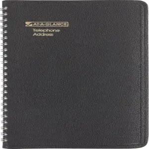 AT-A-GLANCE 대형 전화 및 주소록 800개 이상의 항목 4-7/8인치 x 8인치 페이지 크기 검은색(8001105)