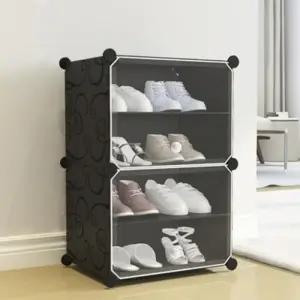 ( )수납 플라스틱 신발장 방문 현관 정리함 신발 보관함 원룸