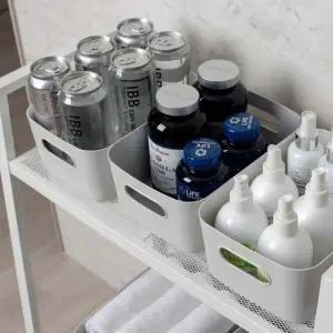 ( )플라스틱 수납함 바구니 다용도 서랍 정리함 사각 욕실