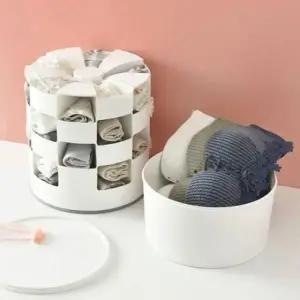 ( )키밍 회전 속옷 양말 정리함 수납 악세사리 보관함