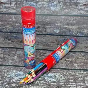 파버카스텔 OT15GP90 수채색연필 12색+붓 라운드(철제)