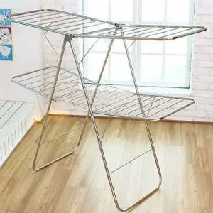 빨래건조대 DZN192S9 속옷 수건 스텐 베란다 빨래건조대 2단Y형