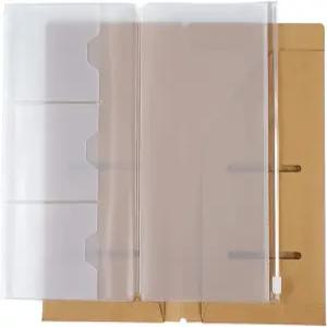 모터머 크래프트 파일 폴더 + 지퍼 PVC 파우치/수납 가방 여행자 저널 액세서리 팩 - 스탠다드 사이즈