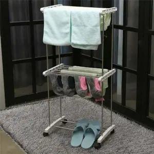 실내 UBR065B0 건조대 빨래 건조대 접이식 행거 거치대 2단