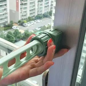 8구 IEI091Y7 창틀 미니 빨래건조대 그린