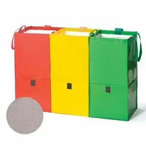 올비아 IAN964E5 장바구니 분리수거함 빨래바구니 옐로우 1p