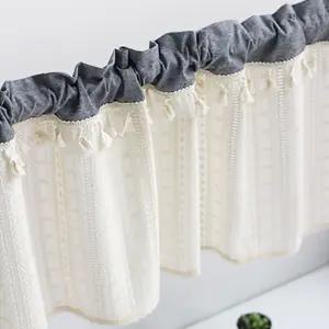 주방 다용도실 바란스 커튼 포인트용 장식용 가리개레이스 발란스커텐 방문 미니 거실 인테리어 가림막 면