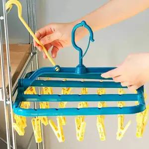 빨래 ZKP049M2 접이식 빨래집게 미니 건조대