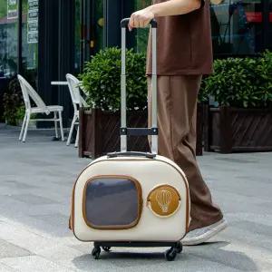 강아지이동캐리어 이동장 운반 가방 바퀴 핸드카