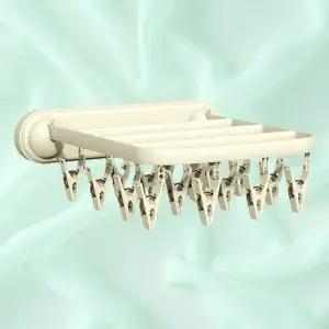 여행용 JRY938C7 언더웨어 벽부착 리빙 공간활용 접이식 옷걸이