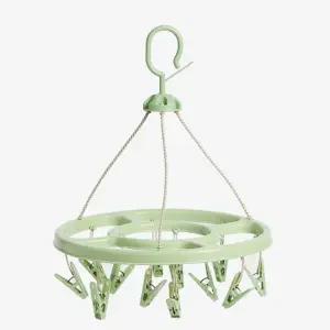 빨래집게 YAP915N3 건조대 그린 행거 다용도 빨래 원룸