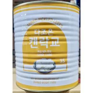 락교(SSS 이엔 3K) 절임반찬 통조림 캔교 알마늘 반찬용 업소용 식당용 대용량