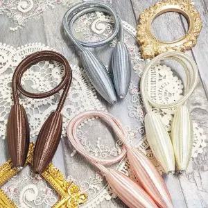거실커튼타이 컬러 자바라 타이끈 타이백 집게 정리 커텐홀더