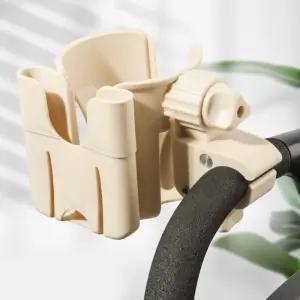 유모차 컵홀더+스마트폰거치대(베이지)외출용품포켓 용포켓 악세사리 가방고리 걸이 수납