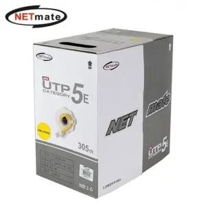 Netmate CAT.5e UTP 랜선 랜케이블(옐로우) 305M