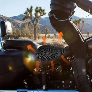 충격 흡수 통풍 효과 오토바이 육각벌집 안장 젤세트방석커버 여름 쿨링 아이스 방석 계절 시트 오코바이