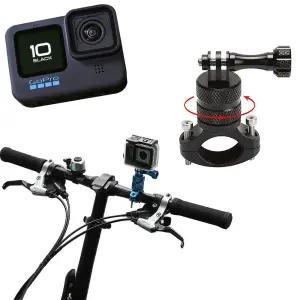 GOPRO10 호환 오토바이 핸들 거치대 마운트 고프로10액션캠소품 부품 악세사리 서사리 보호 로자전거 고정