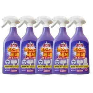 홈스타 락스와세제 3X 폼스프레이 후로랄 500ML 5개