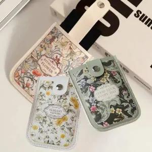 [셀러에이드]여성 슬라이드 꽃무늬 정원 카드 지갑 명함 플라워 슬림지갑