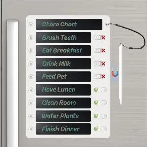 오토노미에 업그레이드 1팩 LCD 필기 태블릿 마그네틱 안무 차트 ADHD 도구 목록 작성 10.3 X7.1 원클릭