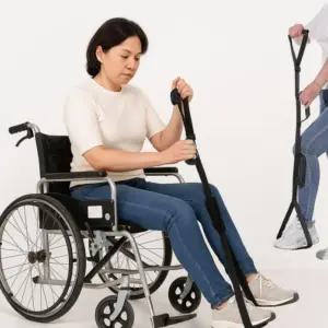 걸음 보조기 다리 들어올리 보행 재활운동 기립 훈련워킹벨트 립지지대 립기 이동 침대상 슬링 노인들것 어