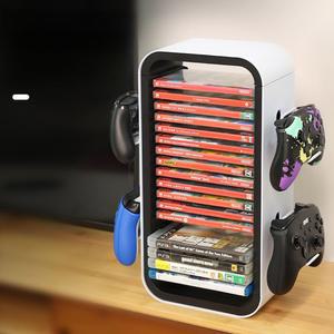 게임CD 정리 선반 케이스 게임케이스 CD 스탠드 다용도 삼나무 플스씨디 DVD 홀더