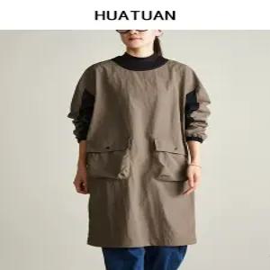 긴팔앞치마 작업복 발수천 애완동물 앞치마 긴소매