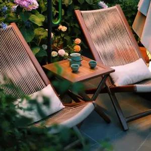 라탄 썬배드 등받이 라탄의자 테라스 침대 야외