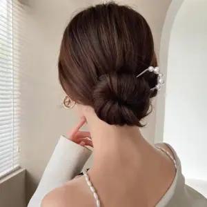 [신상오픈런]진주비녀 하객 혼주 신부 가방순이 한복 유자머리핀 (30488217)