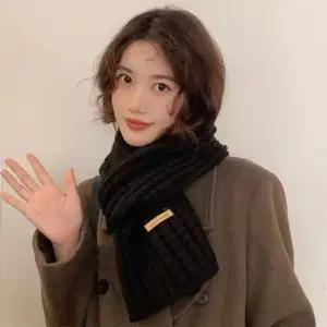 [신상오픈런]꽈배기머플리 와플 무지 정장 니트 겨울목도리 (29193350)